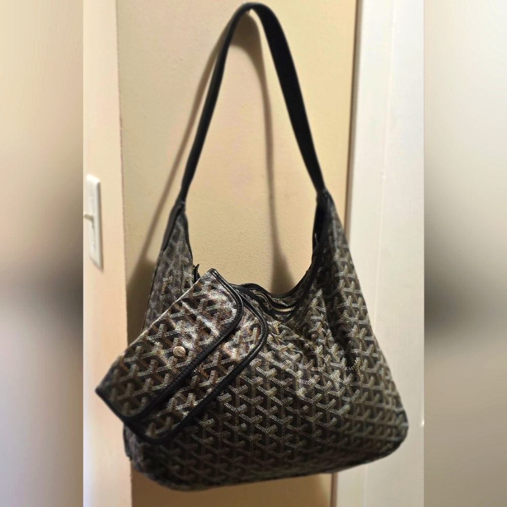 Authentic Goyard Boheme Black and Brown Women's Bag